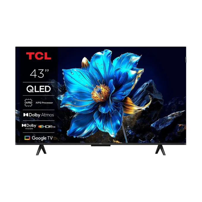 108cm 43' (3840x2160) TCL 43T69C 16:9 LED 60Hz 3x HDMI 1x USB LAN WLAN Google TV Dolby Audio HDR10 Black — image 1