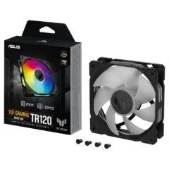 120mm ASUS TUF GAMING TR120 ARGB Gehäuselüfter schwarz, 120 mm, PWM