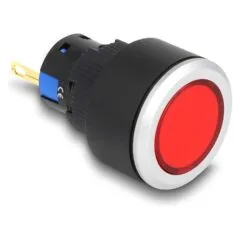 16 mm Kunststoff Signallampe rot Lötversion