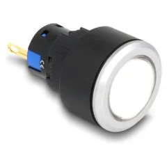 16 mm Kunststoff Signallampe weiß Lötversion