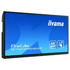 189,3cm 75'' (3840x2160) iiyama ProLite TE7504MIS-B2AG 16:9 8ms IPS 3xHDMI VGA USB-C VESA Speaker 4K UHD