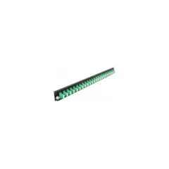 19? LWL Spleißbox Frontblende 24 Port LC Duplex grün