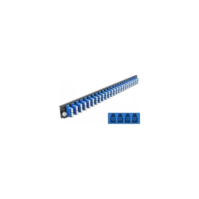 19? LWL Spleißbox Frontblende 24 Port LC Quad blau — image 2