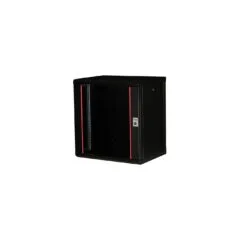 19' Netzwerkschrank Glastür PM 600x450mm 12HE schwarz