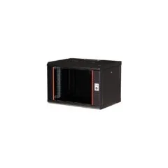 19' Netzwerkschrank Glastür PM 600x450mm 7HE schwarz