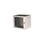 19' Netzwerkschrank Glastür PM 600x450mm 9HE grau