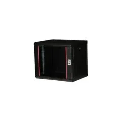 19' Netzwerkschrank Glastür PM 600x450mm 9HE schwarz