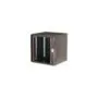 19' Netzwerkschrank Glastür PM 600x600mm 12HE schwarz