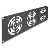 19? Rackblende für 3 Lüfter 120 x 120 mm 3 HE dunkelgrau