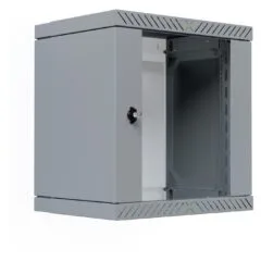 19' Wandgehäuse X-Rack mit Glastür 400-600mm 12HE grau