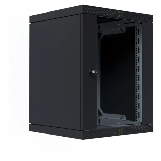 19' Wandgehäuse X-Rack mit Glastür 400-600mm 15HE schwar — image 4