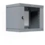 19' Wandgehäuse X-Rack mit Glastür 400-600mm 9HE grau