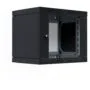 19' Wandgehäuse X-Rack mit Glastür 400-600mm 9HE schwarz