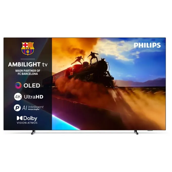 194cm 77' (3840x2160) Philips 77OLED760 12 16:9 OLED 120Hz 4x HDMI 2.1 3x USB 3-seitiges Ambilight P5 AI Engine Wi-Fi... — image 1