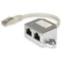 2-Port Splitter Cat5e RJ45- to 2xRJ45 FTP St Bu 0.15m
