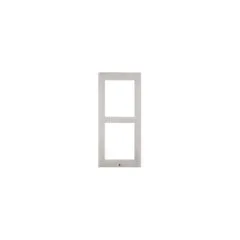 2N IP-Verso Aufputzrahmen 2-Modul. silber