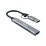 4-Port USB-C3.2-Hub- to 3xUSB-C USB-A +USB-A Adapt.10Gbps