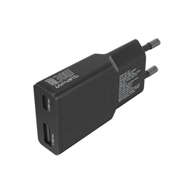 4smarts Netzladegert PDPlug Slim Duos 30W GaN 1C+1A, schwarz — image 4