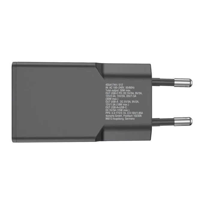 4smarts Netzladegert PDPlug Slim Duos 30W GaN 1C+1A, schwarz — image 5