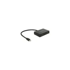 Adapter DeLock 1.2 Splitter 1x mini DP in 2x HDMI out black