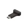 Adapter Displayport Stecker an DVI-I 24+5 Buchse. 24K vergoldete Kontakte. schwarz.