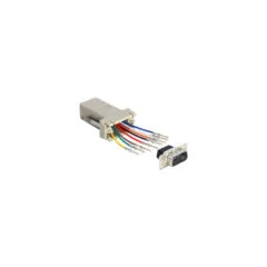 Adapter Sub-D 9 Pin male to RJ45 female assembly kit - Serieller Adapter - RJ-45