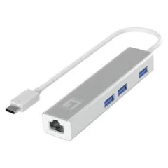 Adapter USB-C - to RJ45 10 100 1000.3xUSB3.0 0.15m si