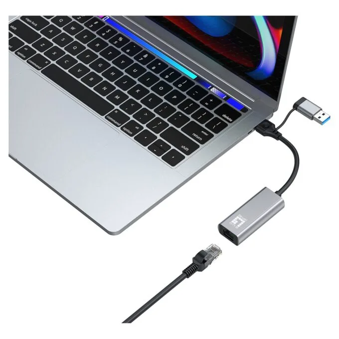 Adapter USB-C + USB-A - to RJ45 10 100 1000 2500 gr — image 4