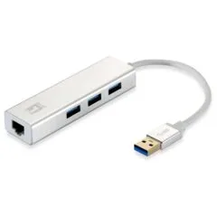 Adapter USB3.0- to RJ45 10 100 1000.3xUSB3.0 0.15m si