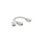 Adapter Y-Kabel D-Sub9 1 x Buchse zu 2 x Stecker mit Schrauben 30 cm