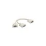 Adapter Y-Kabel Splitter D-Sub 15 Pin Stecker zu 2 x D-Sub 15 Pin Buchse mit Schrauben 30 cm