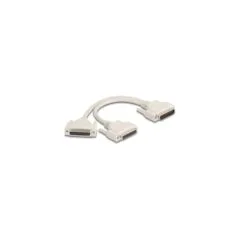 Adapter Y-Kabel Splitter D-Sub 25 Pin Stecker zu 2 x D-Sub 25 Pin Buchse mit Schrauben 30 cm