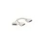 Adapter Y-Kabel Splitter D-Sub 25 Pin Stecker zu 2 x D-Sub 25 Pin Buchse mit Schrauben 30 cm