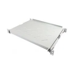 ALLNET Fachboden ausziehbar für 900mm Schrank tiefe Lichtgrau t650-750mm