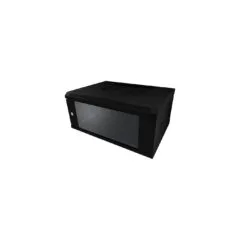 ALLNET Netzwerkschrank 19' 6HE 1-teilig T450mm Schwarz SMC-Serie
