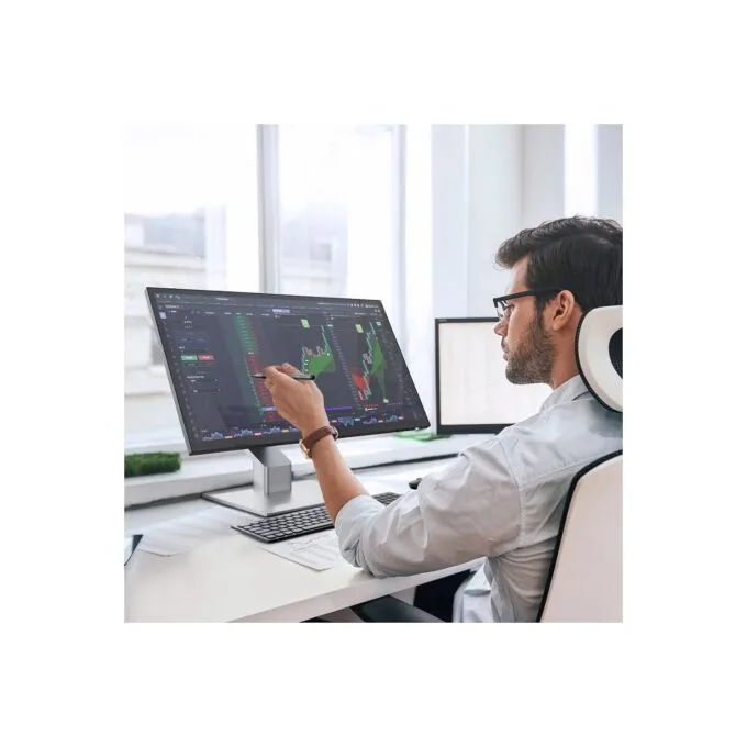 Alogic TFT 27' Clarity Touch 4K, Webcam, 65W PD, Fold-Stand — image 6