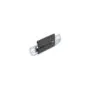 Aluminium Montageclip für Hutschiene 80.0 x 47.8 mm schwarz
