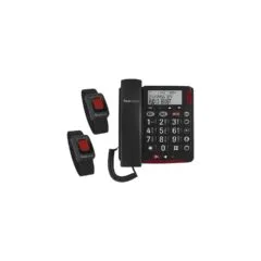 amplicomms BigTel 50 Alarm Plus Notrufarmband Duo dunkelgrau