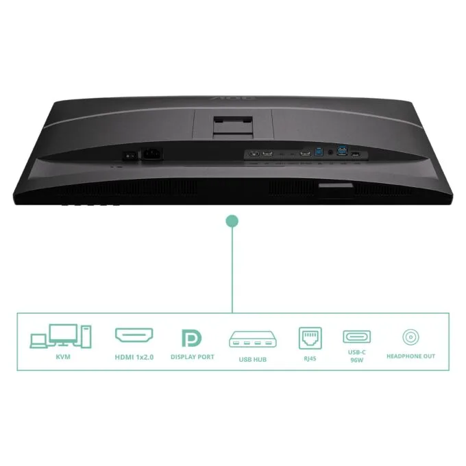 AOC 68.6cm (27') Q27P4CV 16:09 HDMI+DP+USB-C Lift Sp. Bl. — image 17