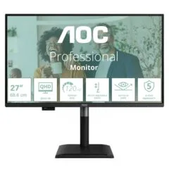 AOC 68.6cm (27') Q27P4CV 16:09 HDMI+DP+USB-C Lift Sp. Bl.