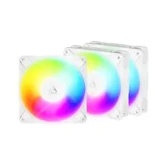 ARCTIC P12 Pro REVERSE A-RGB (White) - 3 Pack - 120mm Reverse Blade Case Fan