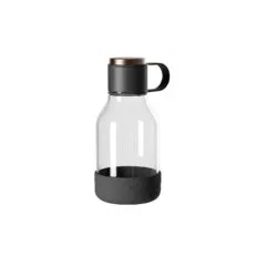 Asobu - Dog Bowl - Flasche aus Tritan mit Hundenapf 1.5 Liter Schwarz