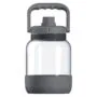 Asobu - The Barkley Dog Bowl - Tritanflasche 1.5 Liter mit Hundenapf grau