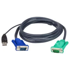 ATEN 2L-5201U KVM-Kabel VGA USB schwarz 1.2m