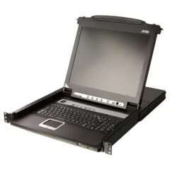 ATEN CL5716MW 43cm wide LCD KVM Switch. USB-PS 2.VGA. 16 Port. DE-Layout