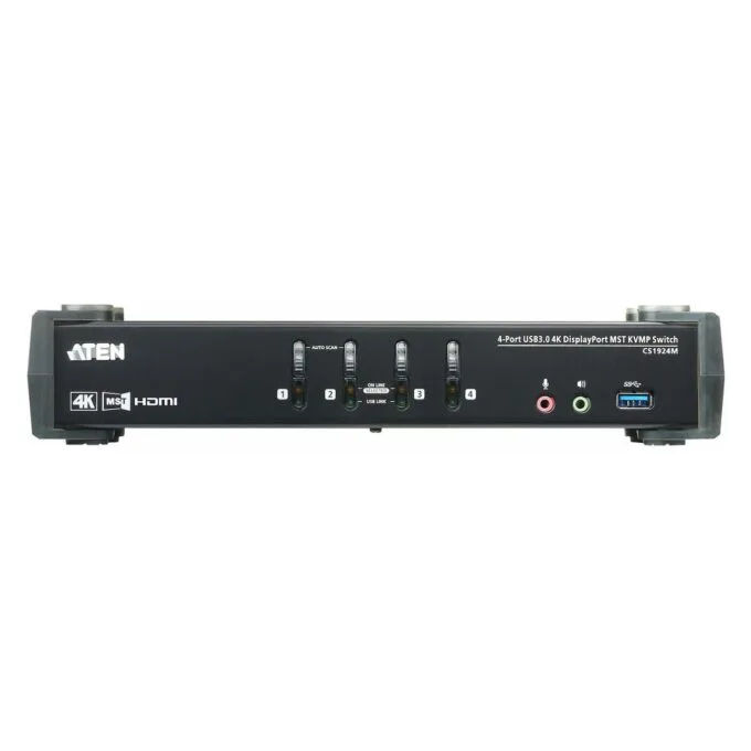ATEN CS1924M 4-Port USB 3.0 4K DisplayPort MST KVM Switch — image 2
