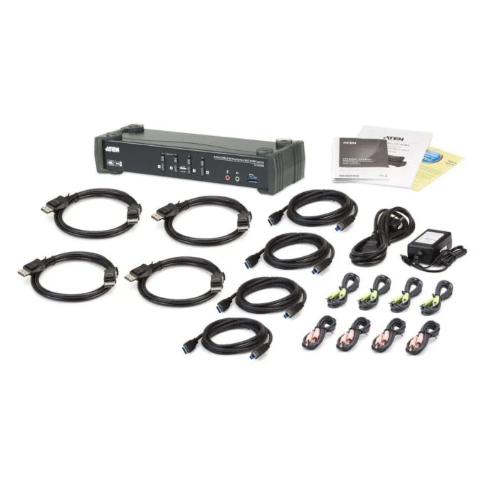 ATEN CS1924M 4-Port USB 3.0 4K DisplayPort MST KVM Switch — image 4