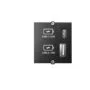 BACHMANN Custom Modul USB Charger Typ A & C 22W, Quickcharge, schwarz