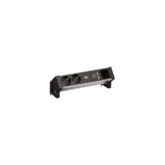 BACHMANN DESK2 ALU BLACK 2x Schutzkontakt 1x USB-Charger 1x ABD GST18