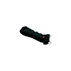 BACHMANN HOOK Outdoor 4x Schutzkontakt Kunststoff mit Schalter und Klappdeckeln IP44 4m